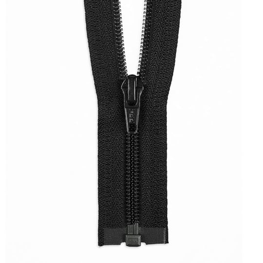YKK 30&#x22; Black #5 Nylon Coil Open End Zipper
